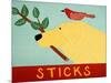 Sticks Yellow-Stephen Huneck-Mounted Giclee Print