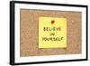 Sticky Believe In Yourself-Ivelin Radkov-Framed Art Print