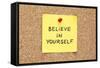 Sticky Believe In Yourself-Ivelin Radkov-Framed Stretched Canvas