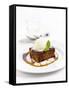 Sticky Toffee Pudding with Vanilla Ice Cream-Ian Garlick-Framed Stretched Canvas