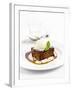 Sticky Toffee Pudding with Vanilla Ice Cream-Ian Garlick-Framed Photographic Print