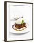 Sticky Toffee Pudding with Vanilla Ice Cream-Ian Garlick-Framed Photographic Print