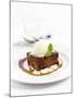 Sticky Toffee Pudding with Vanilla Ice Cream-Ian Garlick-Mounted Photographic Print