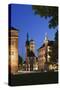 Stiftskirche Church and Altes Schloss Castle, Stuttgart, Baden Wurttemberg, Germany, Europe-Markus Lange-Stretched Canvas