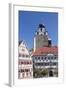 Stiftskirche Church and Town Hall at the Market Place, Herrenberg, Boblingen District-Markus Lange-Framed Photographic Print