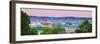 Stiftskirche (Collegiate Church) and Central City Overview at Sunrise, Stuttgart, Baden-Wurttemberg-Doug Pearson-Framed Photographic Print