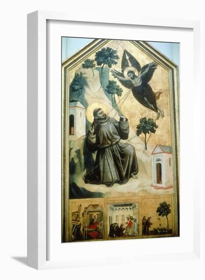 Stigmatisation of St Francis' 1300-Giotto-Framed Giclee Print