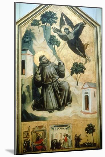 Stigmatisation of St Francis' 1300-Giotto-Mounted Giclee Print