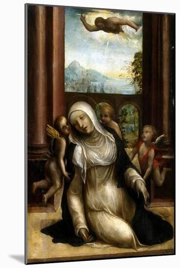 Stigmatization and Faint of Saint Catherine of Siena-Sodoma-Mounted Giclee Print