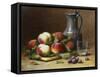 Stil Life of Fruit-Leon Charles Huber-Framed Stretched Canvas