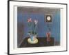 Stil Life with Wall-Clock-Walter Gramatté-Framed Art Print