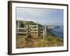 Stile, Devon Coast Path, South Hams, Devon, England, United Kingdom-David Hughes-Framed Photographic Print