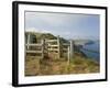 Stile, Devon Coast Path, South Hams, Devon, England, United Kingdom-David Hughes-Framed Photographic Print