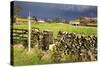 Stile in a Dry Stone Wall at Storiths, North Yorkshire, Yorkshire, England, United Kingdom, Europe-Mark Sunderland-Stretched Canvas