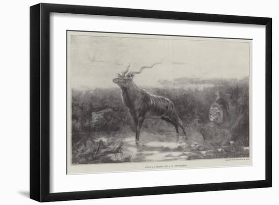 Still as Death-John Trivett Nettleship-Framed Giclee Print