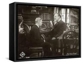 Still from the Film "The Blue Angel" with Emil Jannings and Rolf Mueller, 1930-German photographer-Framed Stretched Canvas