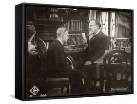 Still from the Film "The Blue Angel" with Emil Jannings and Rolf Mueller, 1930-German photographer-Framed Stretched Canvas