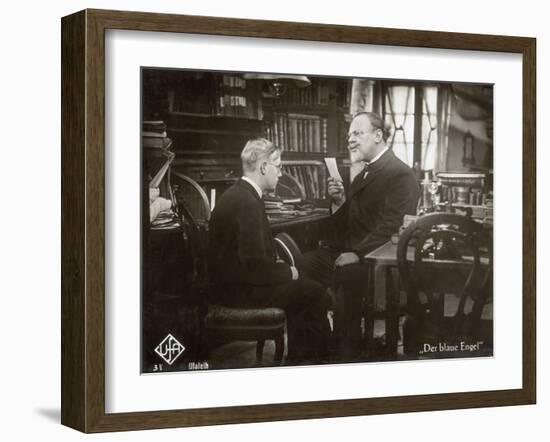 Still from the Film "The Blue Angel" with Emil Jannings and Rolf Mueller, 1930-German photographer-Framed Photographic Print