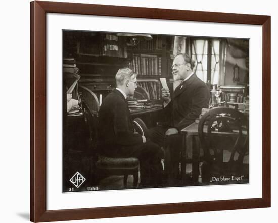 Still from the Film "The Blue Angel" with Emil Jannings and Rolf Mueller, 1930-German photographer-Framed Photographic Print