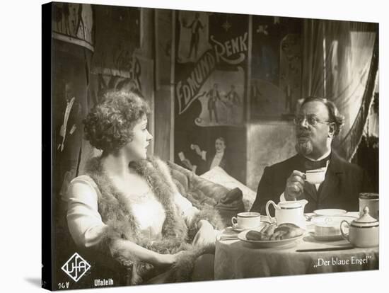 Still from the Film "The Blue Angel" with Marlene Dietrich and Emil Jannings, 1930-German photographer-Stretched Canvas
