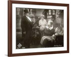 Still from the Film "The Blue Angel" with Marlene Dietrich, Kurt Gerron and Emil Jannings, 1930-German photographer-Framed Photographic Print