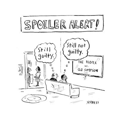 Still Guilty Still Not Guilty Cartoon Premium Giclee Print David Sipress Allposters Com