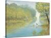 Still Heron Landscape-Arnie Fisk-Stretched Canvas