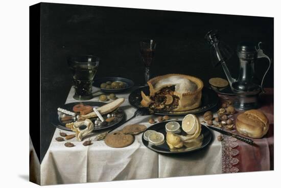 Still Life, 1625-30-Pieter Claesz-Stretched Canvas