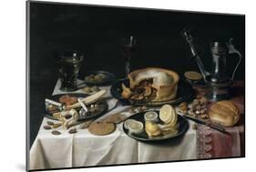 Still Life, 1625-30-Pieter Claesz-Mounted Giclee Print