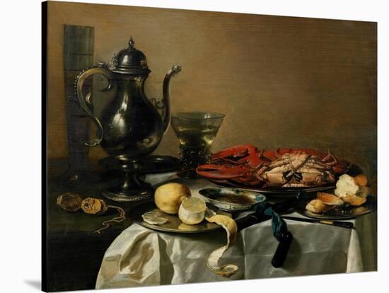 Still Life, 1643-Pieter Claesz-Stretched Canvas