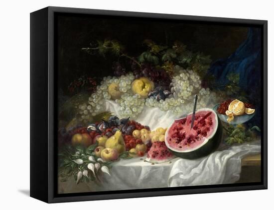 Still Life, 1849-Eugenio Lucas Velazquez-Framed Stretched Canvas