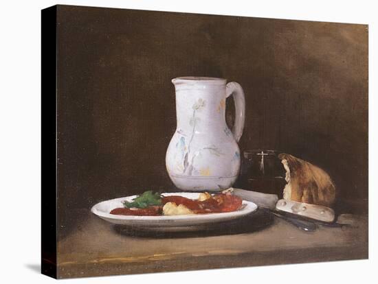 Still Life, 1861-Auguste Theodule Ribot-Stretched Canvas