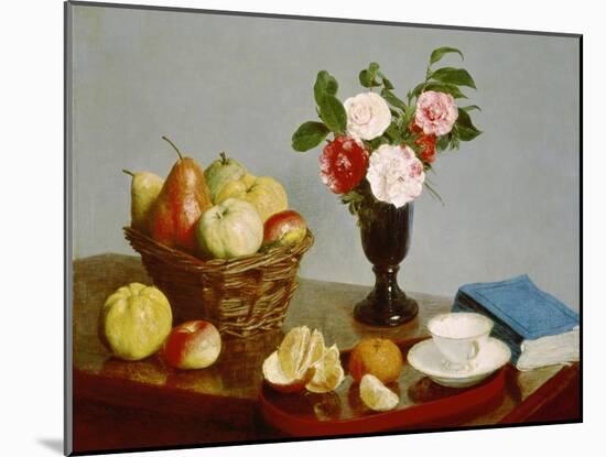 Still Life, 1866-Henri Fantin-Latour-Mounted Giclee Print