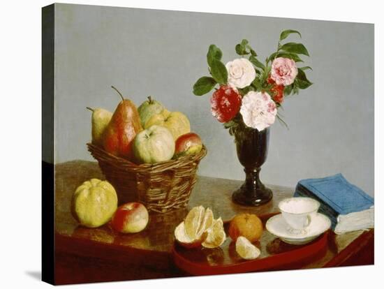 Still Life, 1866-Henri Fantin-Latour-Stretched Canvas