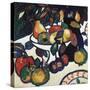 Still life. 1908 or 1910-11-Kasimir Malewitsch-Stretched Canvas