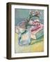 Still Life, a Flowering Almond Branch, 1888-Vincent van Gogh-Framed Premium Giclee Print