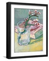 Still Life, a Flowering Almond Branch, 1888-Vincent van Gogh-Framed Premium Giclee Print