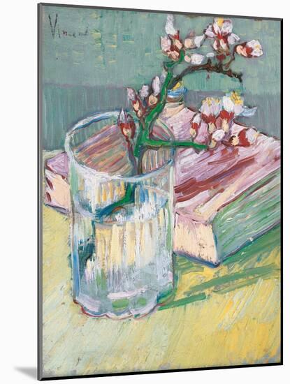 Still Life, a Flowering Almond Branch, 1888-Vincent van Gogh-Mounted Giclee Print