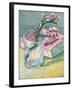 Still Life, a Flowering Almond Branch, 1888-Vincent van Gogh-Framed Giclee Print