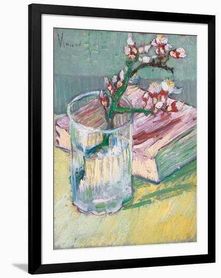 Still Life, a Flowering Almond Branch, 1888-Vincent van Gogh-Framed Giclee Print