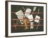 Still Life, A Letter Rack, 1692 (Oil on Canvas)-Edwaert Colyer or Collier-Framed Giclee Print