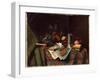 Still Life - A Student's Table, 1882 (Oil on Canvas)-William Michael Harnett-Framed Giclee Print