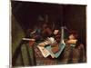 Still Life - A Student's Table, 1882 (Oil on Canvas)-William Michael Harnett-Mounted Giclee Print