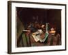 Still Life - A Student's Table, 1882 (Oil on Canvas)-William Michael Harnett-Framed Giclee Print