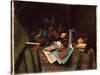 Still Life - A Student's Table, 1882 (Oil on Canvas)-William Michael Harnett-Stretched Canvas