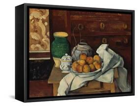 Still Life, about 1885-Paul Cézanne-Framed Stretched Canvas