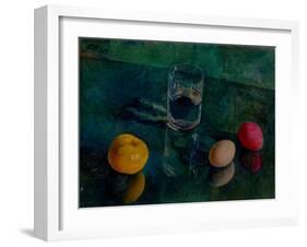 Still Life Against a Green Background-Kuzma Sergeyevich Petrov-Vodkin-Framed Giclee Print