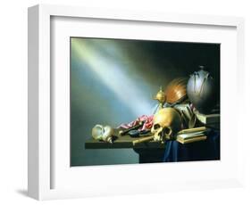 Still Life: an Allegory of the Vanities of Human Life, circa 1640-Harmen van Steenwyck-Framed Giclee Print