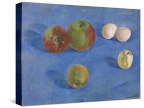 Still Life. Apples and Eggs, 1921-Kuzma Sergeyevich Petrov-Vodkin-Stretched Canvas