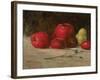 Still Life, Apples and Pears, 1871-Gustave Courbet-Framed Giclee Print